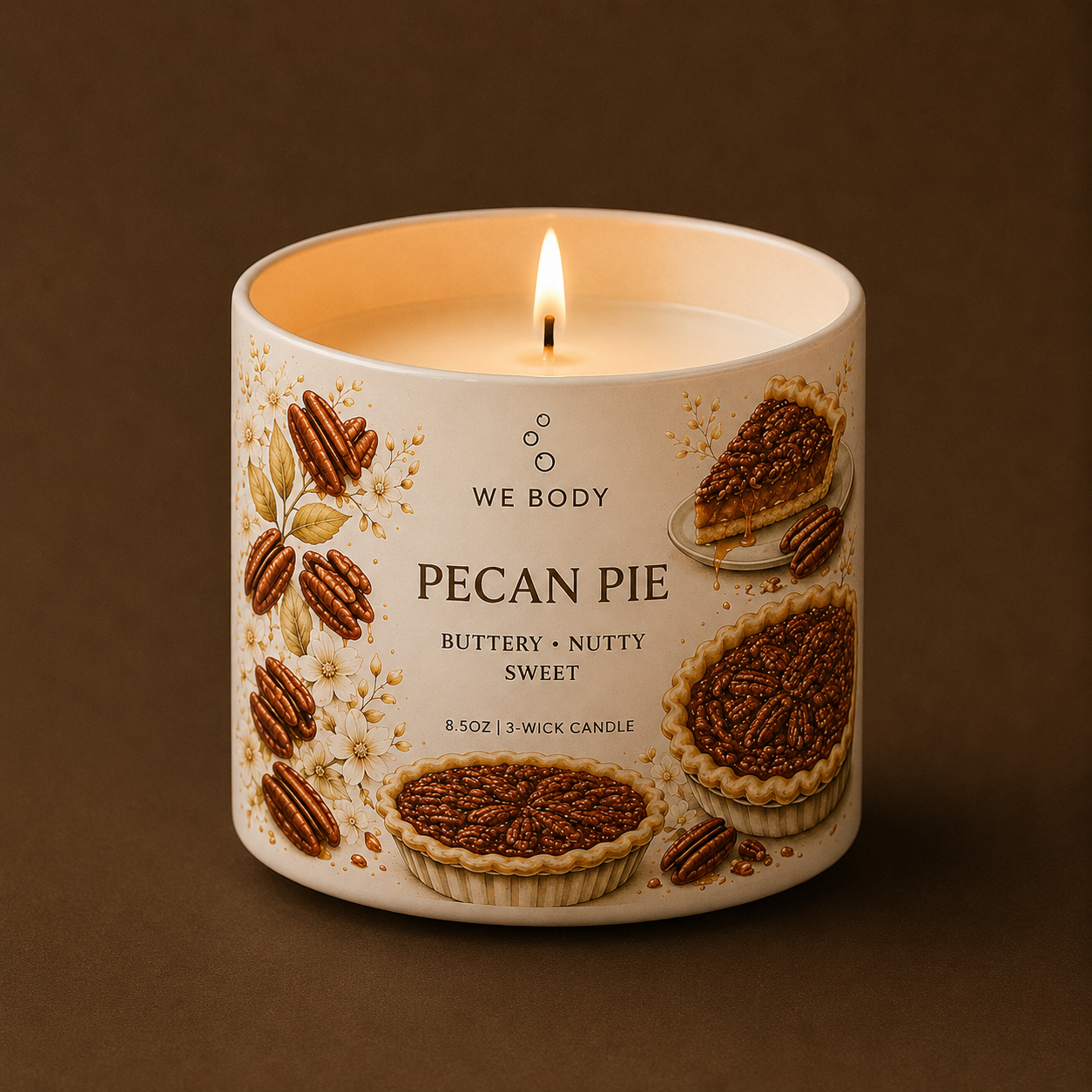 Pecan Pie 1-Wick Candle