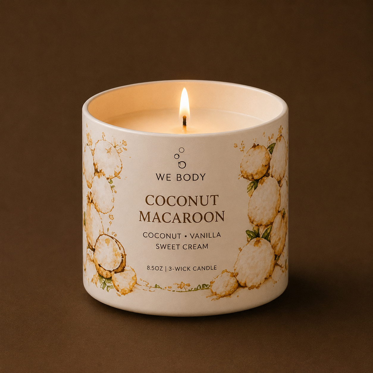 Coconut Macaroon 1-Wick Candle