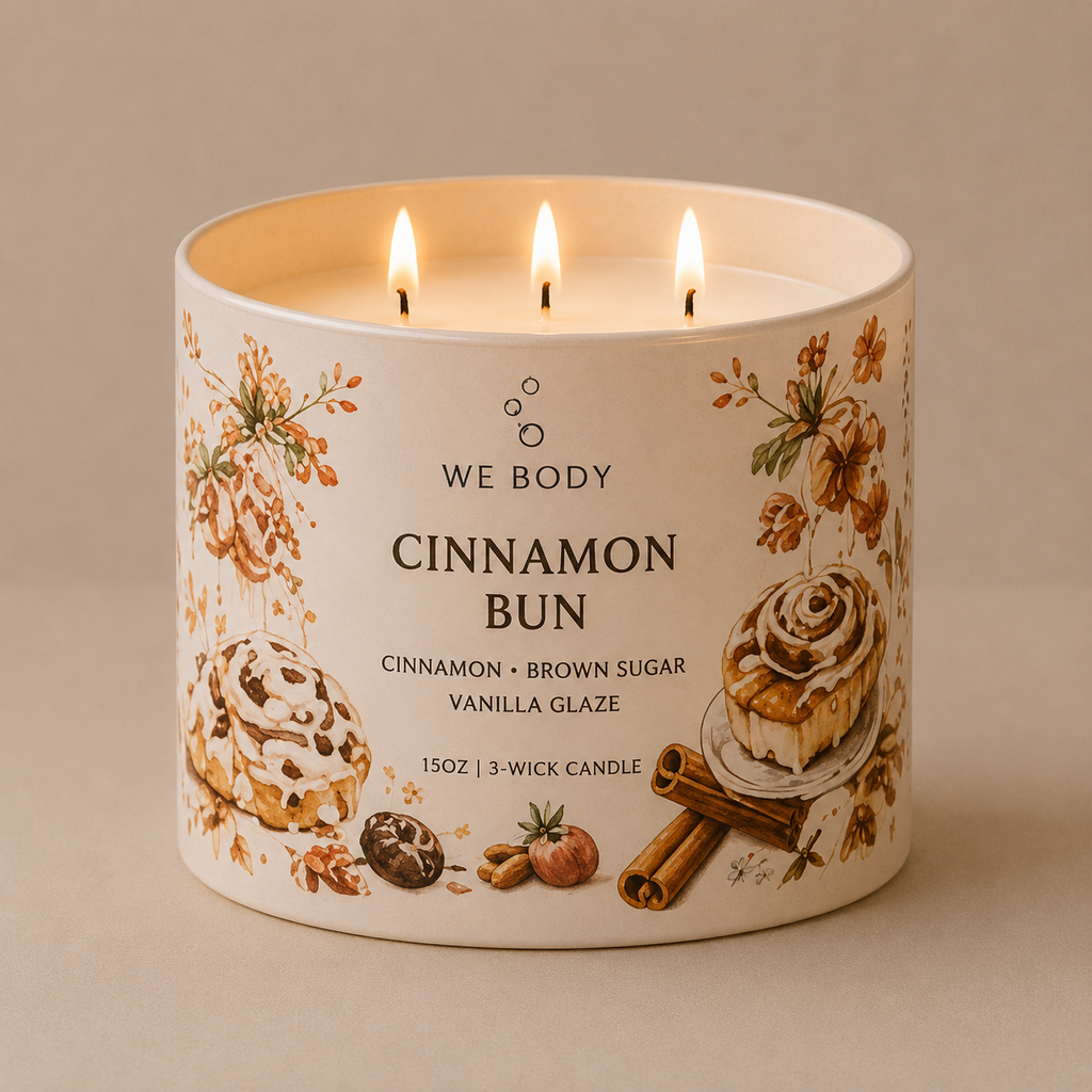 Cinnamon Bun 3-Wick Candle