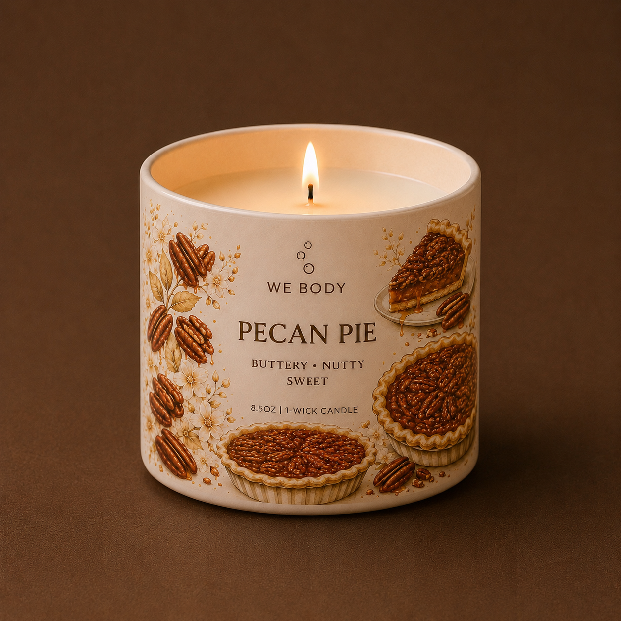 Pecan Pie 1-Wick Candle