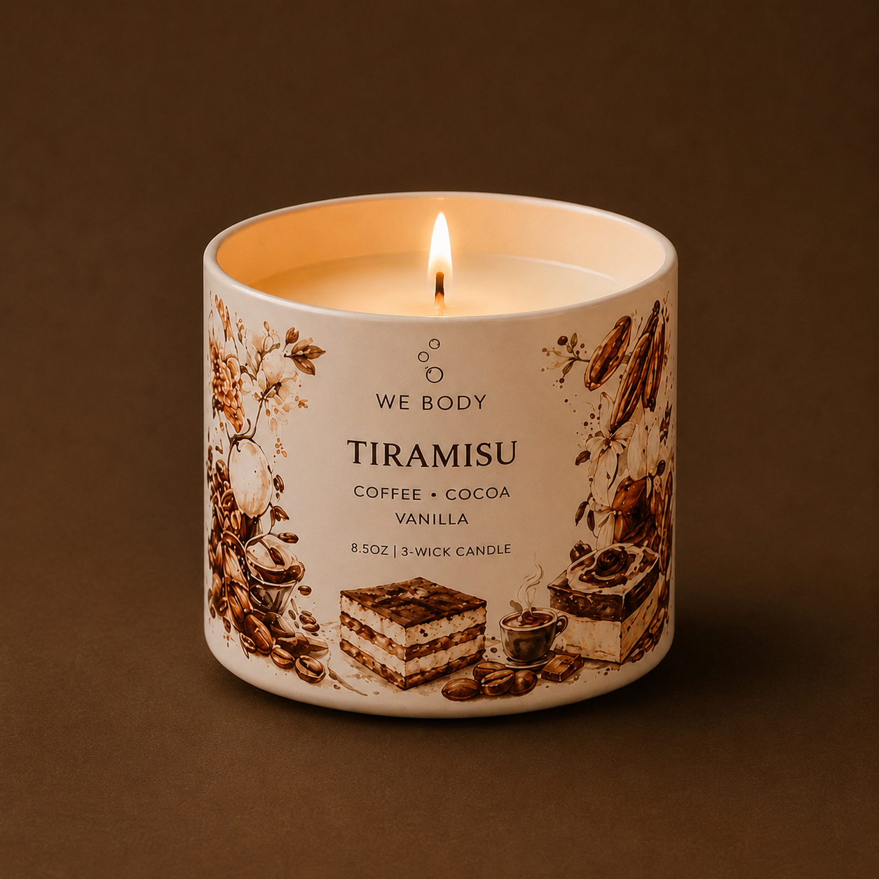 Tiramisu 1-Wick Candle