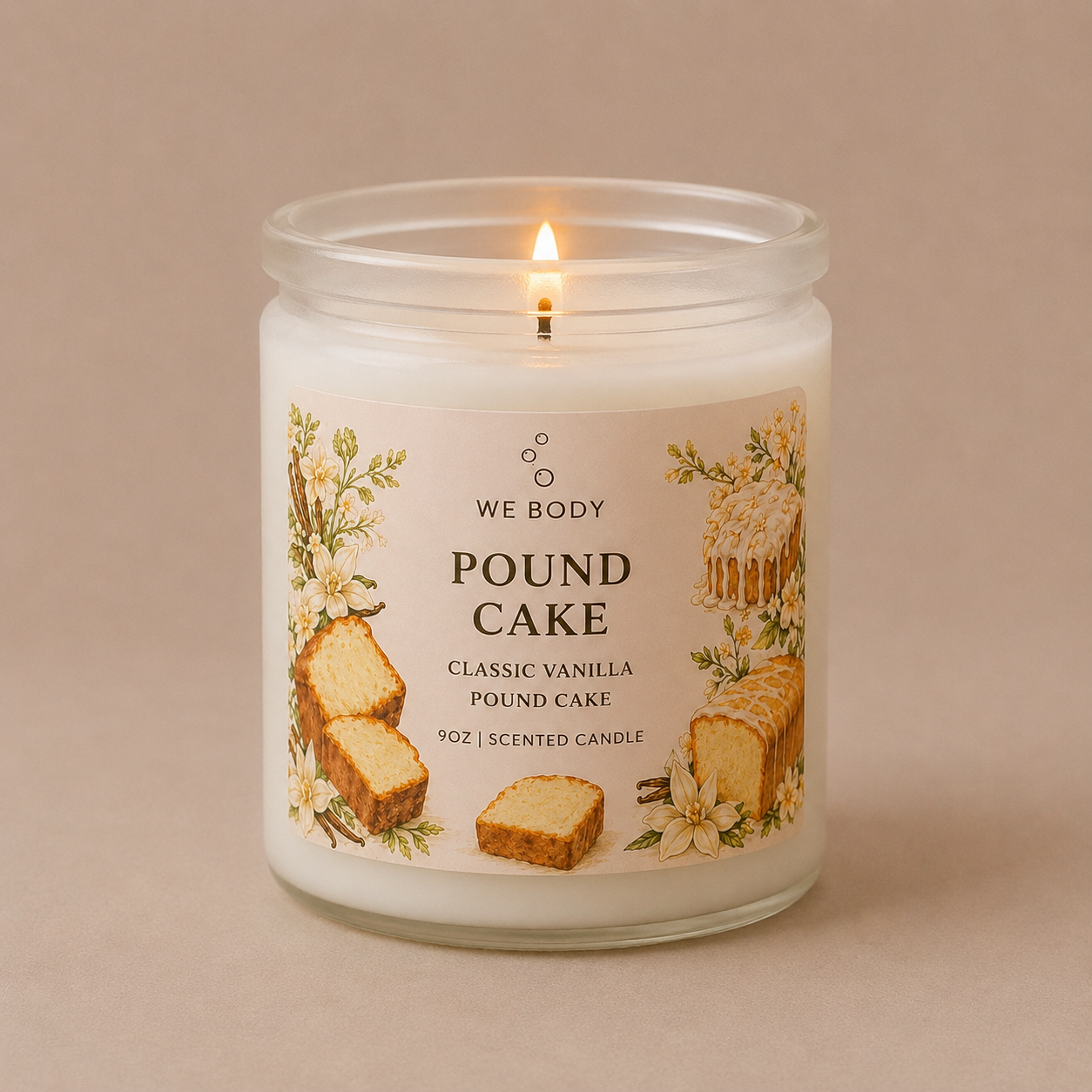 Pound Cake 1-Wick Candle