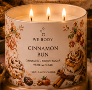 Cinnamon Bun 3-Wick Candle