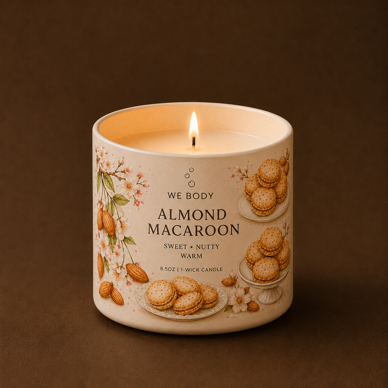 Almond Macaroon 1-Wick Candle