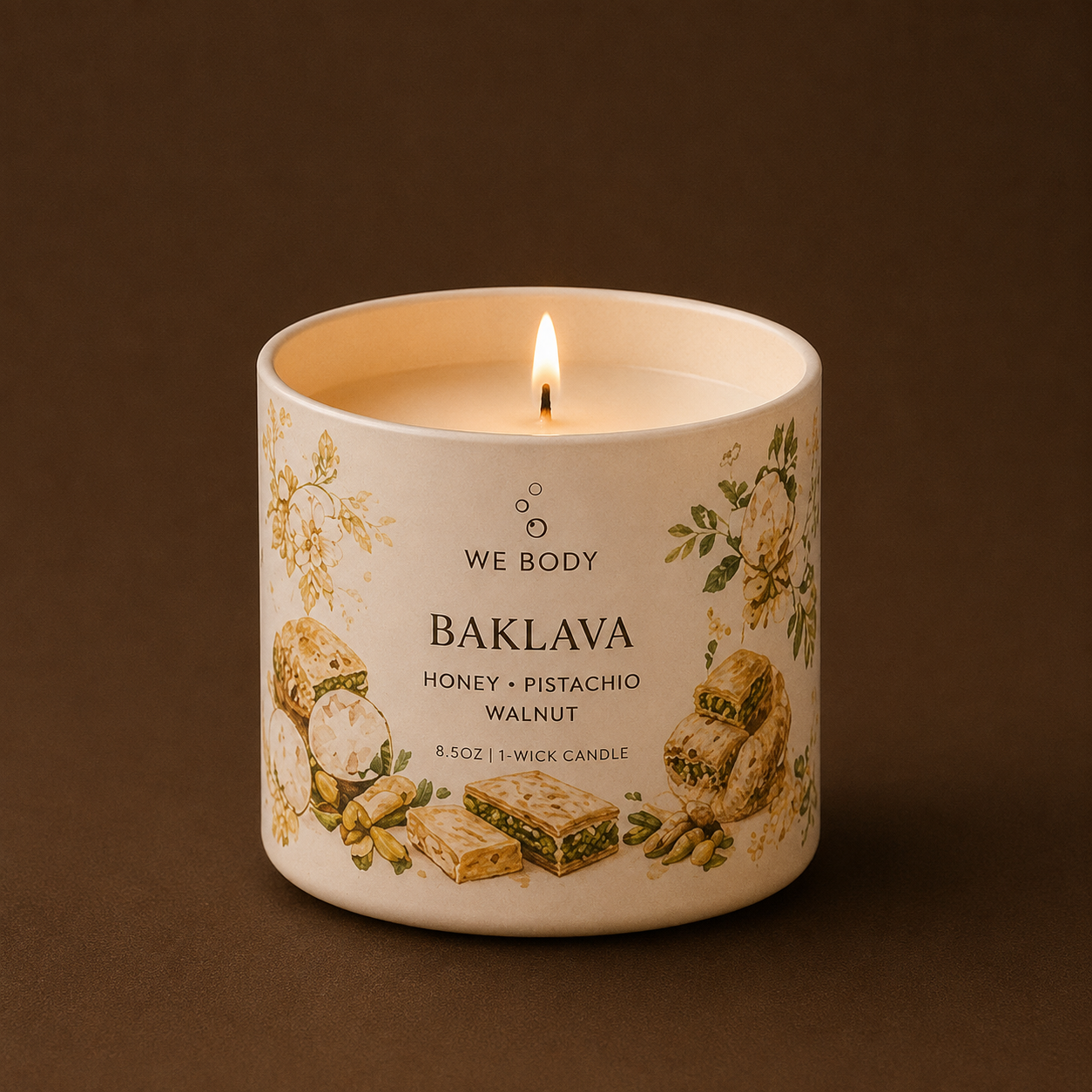 Baklava 1-Wick Candle